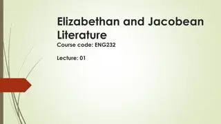 Exploring Elizabethan and Jacobean Literature: A Dive into the Golden Age of English Literature