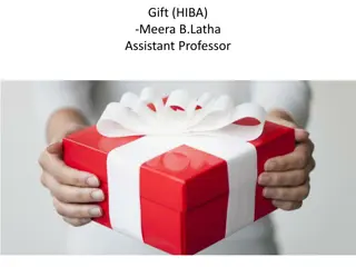 The Essentials of Gift (Hiba) in Property Law