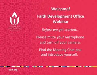 Standing on the Side of Love: Faith Development Office Webinar Highlights