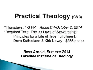 Laws of Stewardship in Practical Theology