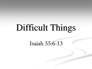 Difficult Things in God's Word - Insights and Guidance