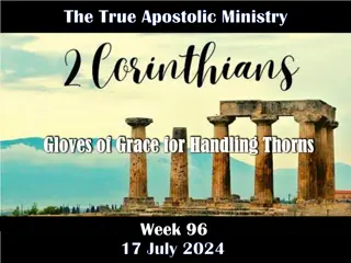 Second Corinthians: Themes, Challenges, and Paul's Message