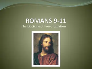 Doctrine of Foreordination and Predestination