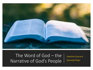 The Word of God: Narrative of God's People Catechist Course 4