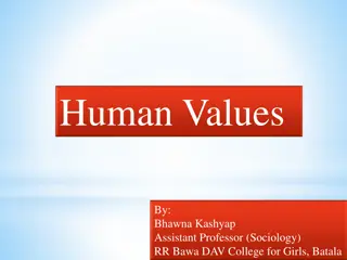 The Significance of Human Values in Society