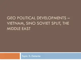 Geopolitical Developments in Vietnam, Sino-Soviet Split, and the Middle East