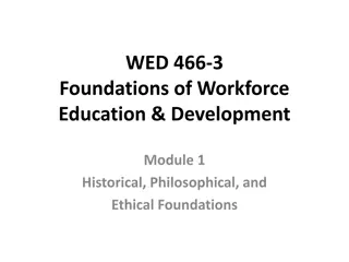 Foundations of Workforce Education & Development: Historical Evolution in America