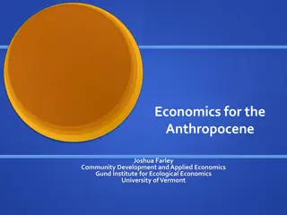 Economies in the Anthropocene Era