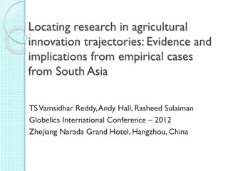 Agricultural Innovation Trajectories in South Asia