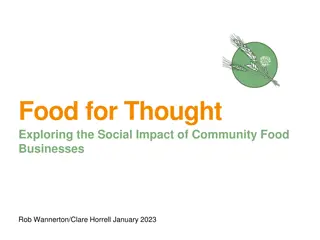 Uncovering the Social Impact of Community Food Businesses