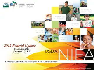 Federal Update Washington D.C. 2012 and AgrAbility Program Insights