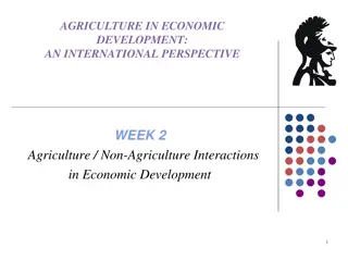 Agriculture and Non-Agriculture Interactions in Economic Development