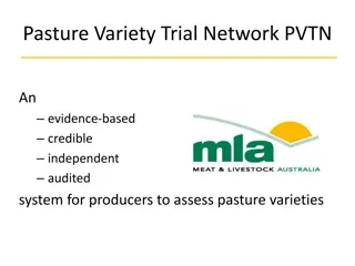 Assessing Pasture Varieties Through Evidence-Based Network