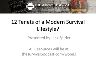 Survival Lifestyle: Modern Tenets and Preparedness Insights