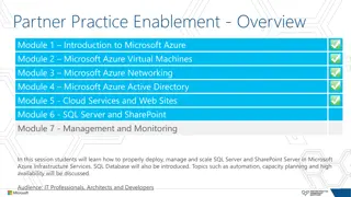 Deploying SQL Server and SharePoint on Microsoft Azure Infrastructure Services