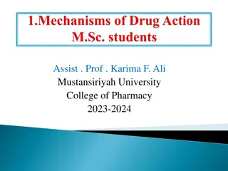 Pharmacodynamics and Drug Interactions | Mustansiriyah University College of Pharmacy