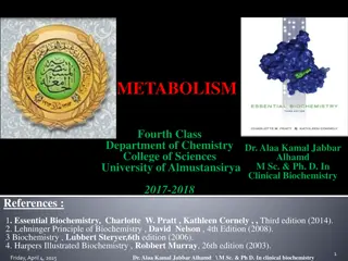 Metabolism and Bioenergetics in Biochemistry Studies