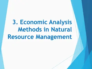 Economic Analysis Methods in Resource Management