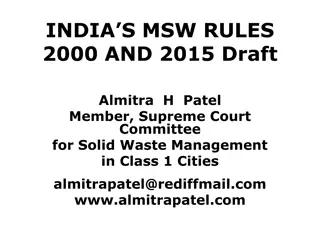 India's Solid Waste Management Rules: Guidelines and Strategies