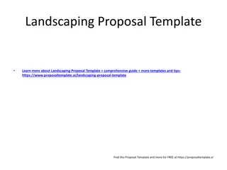 Comprehensive Landscaping Proposal Template and Guide