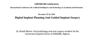Advanced Techniques in Digital Implant Planning and Guided Surgery