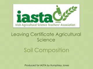 Soil Composition and Types in Agricultural Science