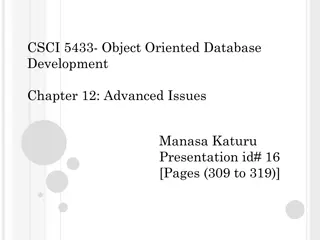 Advanced Issues in Object-Oriented Database Development