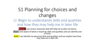 Skills and Qualities for Future Planning