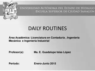 Present Simple and Daily Routines in Academic Settings