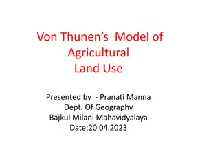 Von Thunen's Model of Agricultural Land Use