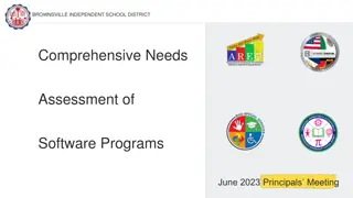 Comprehensive Needs Assessment of Software Programs in Brownsville Independent School District