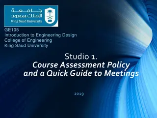 Engineering Design Course Assessment and Academic Integrity Policy