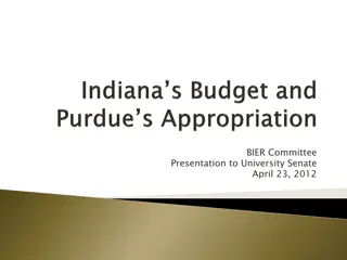 BIER Committee Presentation to University Senate - April 23, 2012