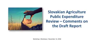 Agriculture in Slovakia: Public Expenditure Review & SWOT Analysis