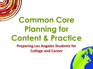 Preparing Los Angeles Students for College and Career with Common Core Planning