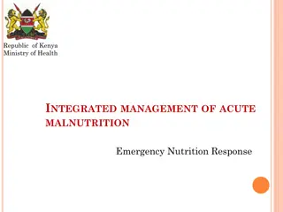 Managing Nutrition Emergencies in Kenya: Response and Preparedness