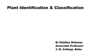 Plant Classification and Identification for Effective Study