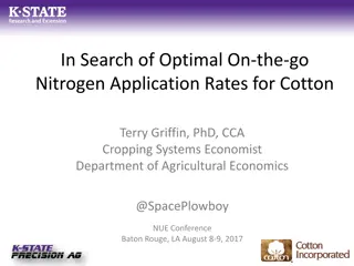 Optimal Nitrogen Application Rates for Cotton: On-the-go Strategies