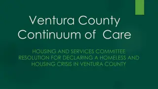Ventura County Homeless Housing Crisis Highlights & Initiatives