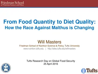 Race Against Malthus: Changing Food Systems Dynamics