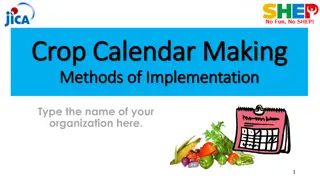 Empowering Farmers Through Crop Calendar Planning