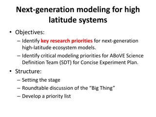 Modeling Priorities for High-Latitude Ecosystems Research