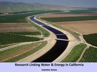 Linking Water and Energy in California: Research Insights