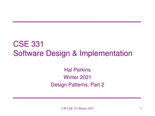 Software Design Patterns Overview and Examples