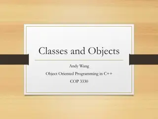 Object-Oriented Programming in C++: Classes and Objects Overview