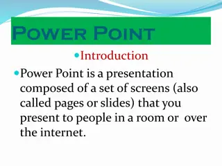 The Role of PowerPoint in Presentations