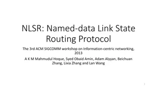 NDN Routing Protocol Overview