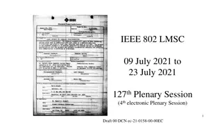 IEEE 802 LMSC 127th Plenary Session Summary & Participant Standards