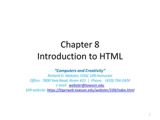 Introduction to HTML Basics and Structure