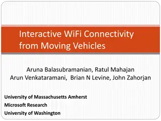 Interactive WiFi Connectivity from Moving Vehicles Research